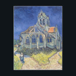 Cartão Postal Vincent van Gogh | Igreja de Auvers-sur-Oise<br><div class="desc">A Igreja em Auvers-sur-Oise, 1890 | por Vincent van Gogh | Art Location: Musee d'Orsay, Paris, França | Artista neerlandês | Número de recolha de imagens: XIR33823</div>