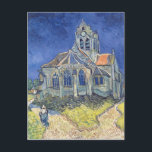 Cartão Postal Vincent van Gogh | Igreja de Auvers-sur-Oise<br><div class="desc">A Igreja em Auvers-sur-Oise,  1890 | por Vincent van Gogh | Art Location: Musee d'Orsay,  Paris,  França | Artista neerlandês | Número de recolha de imagens: XIR33823</div>