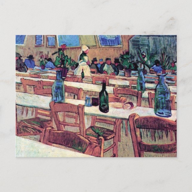 Cartão Postal Vincent Van Gogh - Interior de Restaurante (Frente)