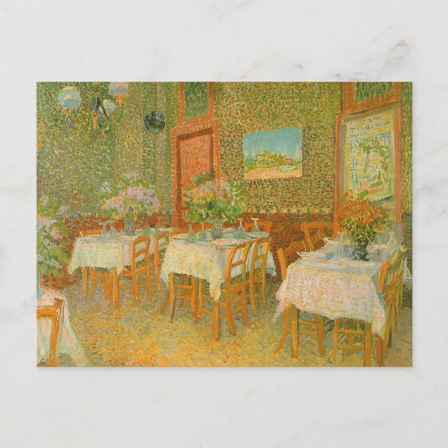 Cartão Postal Vincent van Gogh - Interior de um Restaurante (Frente)