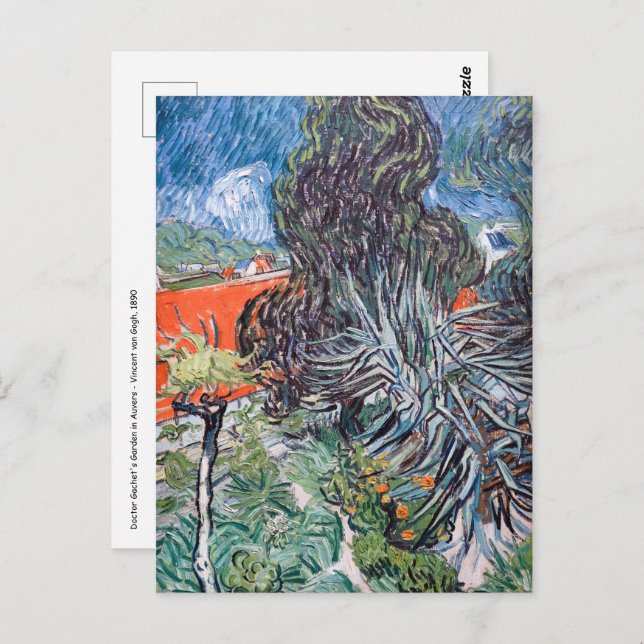 Cartão Postal Vincent van Gogh - Jardim do Doutor Gachet (Frente/Verso)