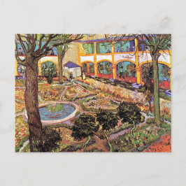 Cartão Postal Vincent Van Gogh - Jardim do Hospital em Arles