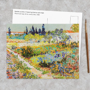 Cartão Postal Vincent van Gogh - Jardim em Arles