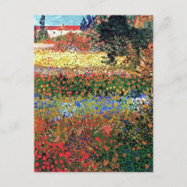 Cartão Postal Vincent Van Gogh - Jardim Florido Arte Fino