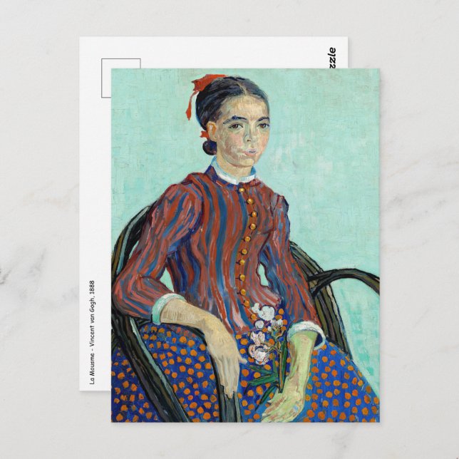 Cartão Postal Vincent van Gogh - La Mousme (Frente/Verso)