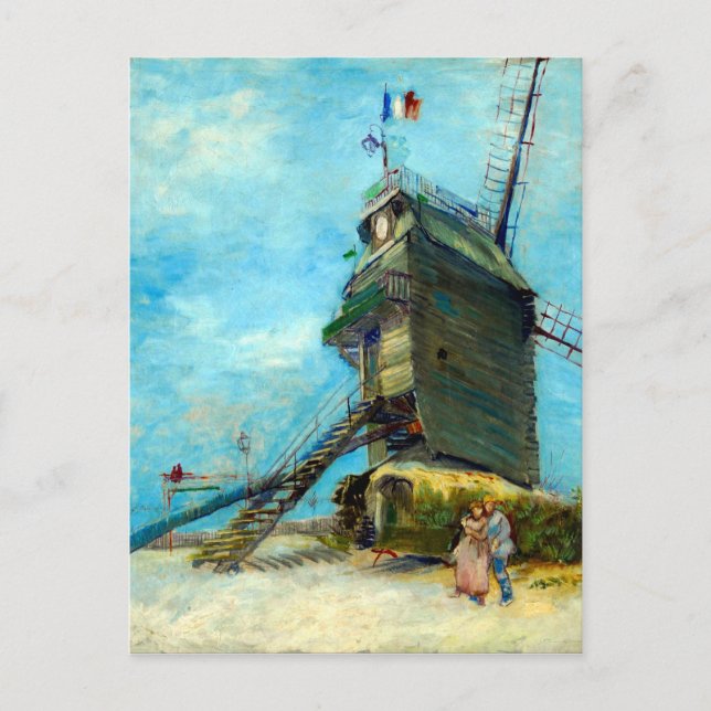 Cartão Postal Vincent van Gogh Le Moulin de la Galette (Frente)
