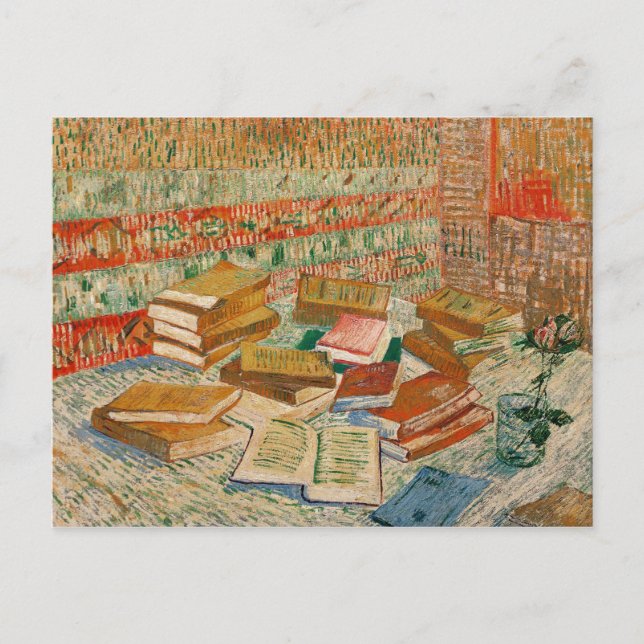 Cartão Postal Vincent van Gogh | Livros Amarelos, 1887 (Frente)