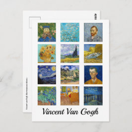 Cartão Postal Vincent Van Gogh - Mosaico de Mastercastas