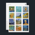 Cartão Postal Vincent Van Gogh - Mosaico de Mastercastas<br><div class="desc">Vincent Van Gogh - Grelha de Mastercastas</div>
