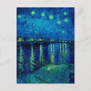 Cartão Postal Vincent Van Gogh - Noite Estrelada sobre o Ródano