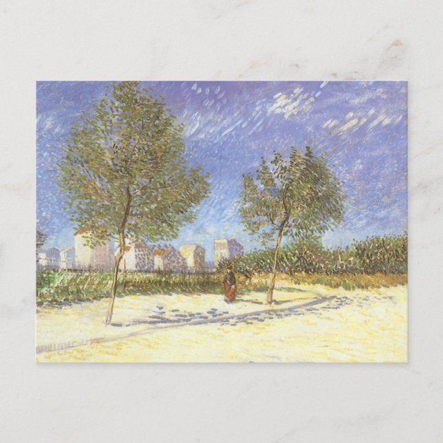 Cartão Postal Vincent van Gogh - Nos arredores de Paris (Frente)
