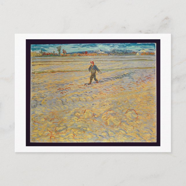 Cartão Postal Vincent van Gogh | O Semeador, 1888 (Frente)