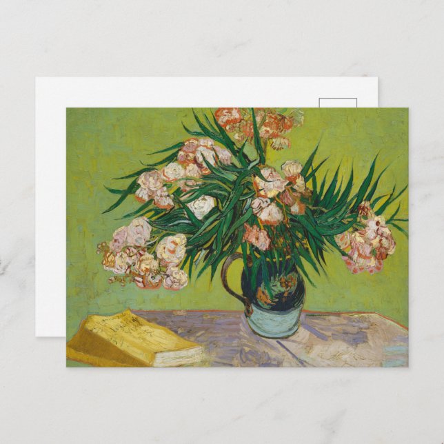 Cartão Postal Vincent Van Gogh Oleander Ainda Life (Frente/Verso)