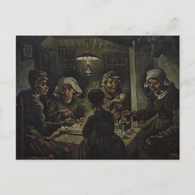 Cartão Postal Vincent Van Gogh - Os Comedores De Batata (Frente)