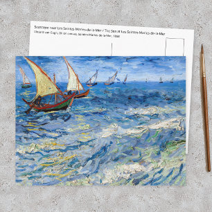 Cartão Postal Vincent van Gogh - Paisagem marinha perto de Saint