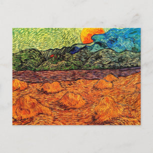 Cartão Postal Vincent Van Gogh - Paisagem Noturna Lua Nascente