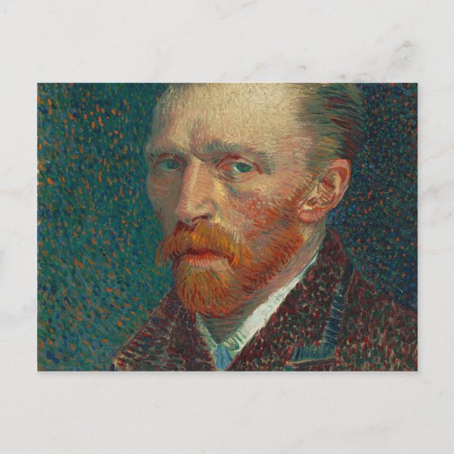 Cartão Postal Vincent Van Gogh - Pintura de autorretrato (Frente)