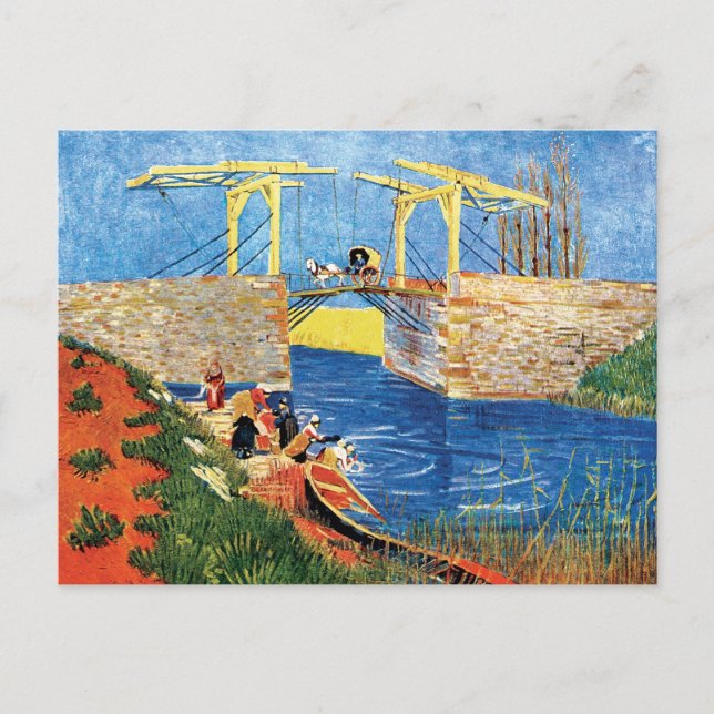 Cartão Postal Vincent Van Gogh - Ponte Langlois Em Arles (Frente)