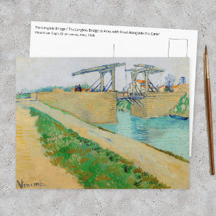 Cartão Postal Vincent van Gogh - Ponte Langlois em Arles #2