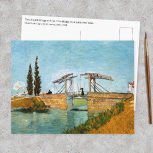 Cartão Postal Vincent van Gogh - Ponte Langlois em Arles #3