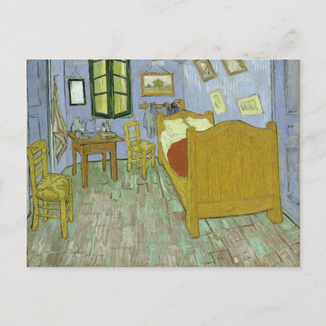 Cartão Postal VINCENT VAN GOGH - Quarto em Arles 1888 (Frente)