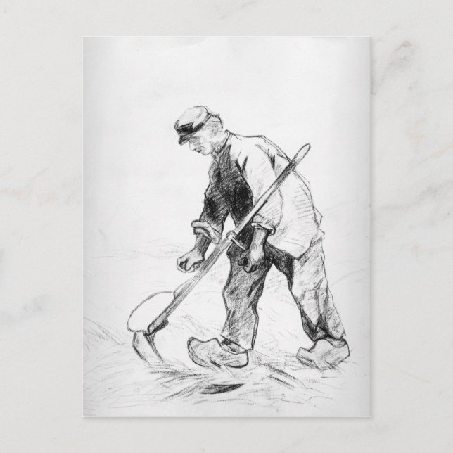 Cartão Postal Vincent van Gogh | Reaper (Frente)