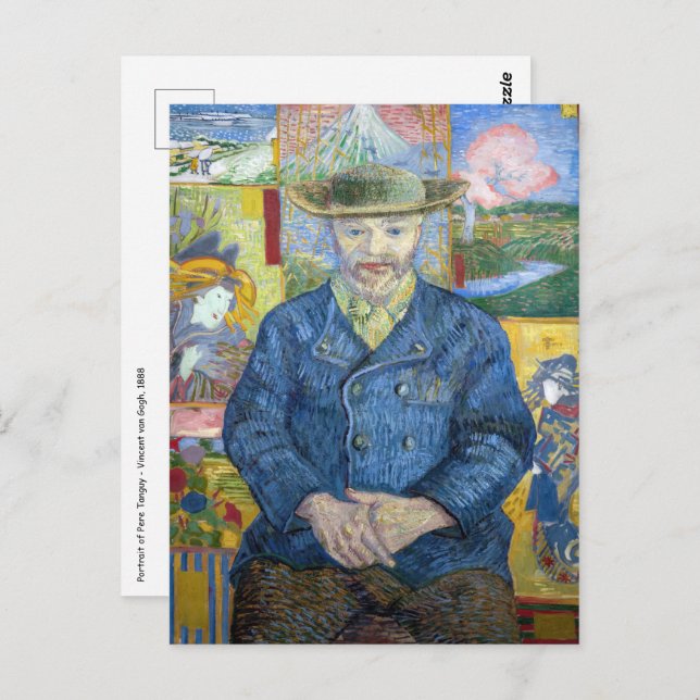 Cartão Postal Vincent van Gogh - Retrato de Pere Tanguy (Frente/Verso)