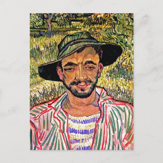 Cartão Postal Vincent Van Gogh - Retrato De Um Jovem Camponês (Frente)