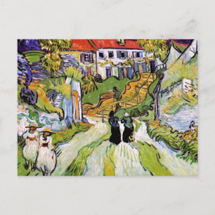 Cartão Postal Vincent Van Gogh - Rua da Aldeia e Escadas