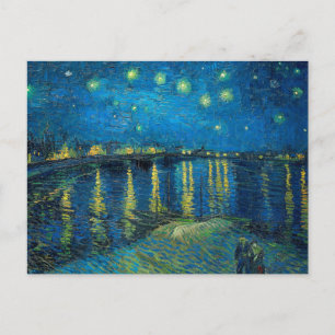 Cartão Postal Vincent Van Gogh Starry Night Over the Rhone