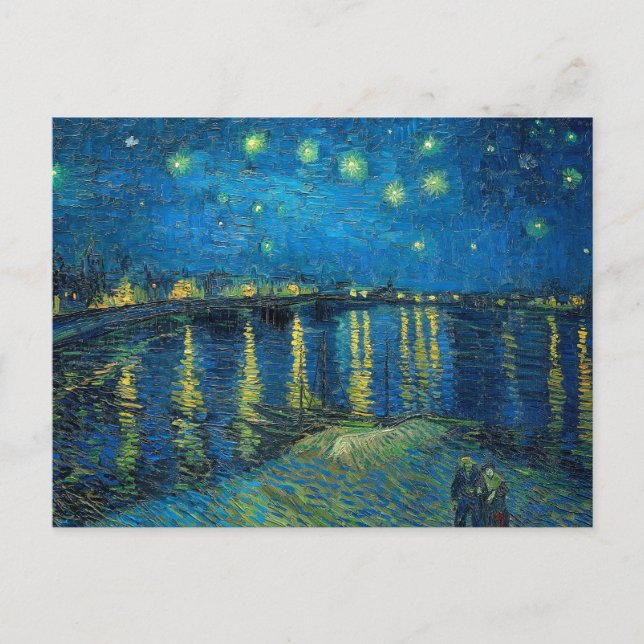 Cartão Postal Vincent Van Gogh Starry Night Over the Rhone (Frente)