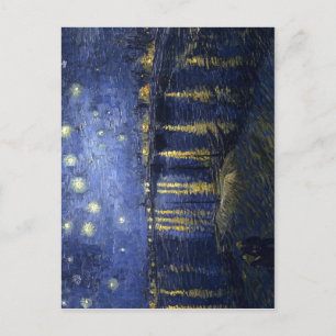 Cartão Postal Vincent van Gogh Starry Night Over the Rhone , pai