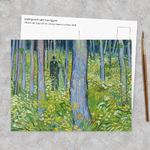 Cartão Postal Vincent van Gogh - Sub-bosque com Duas Figuras