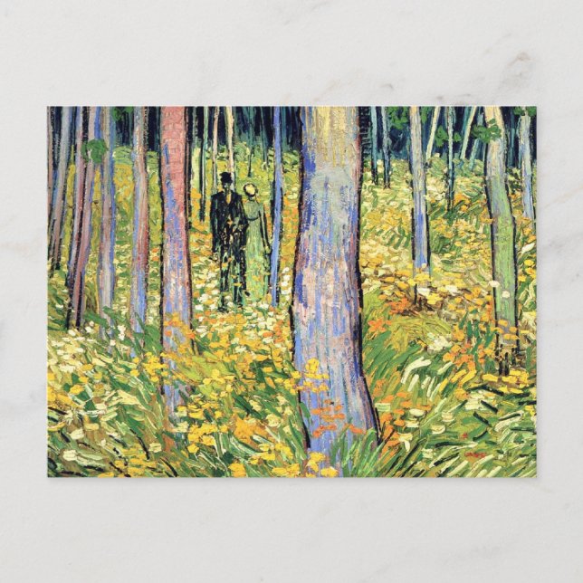 Cartão Postal Vincent Van Gogh - Sub-bosque com Duas Figuras (Frente)
