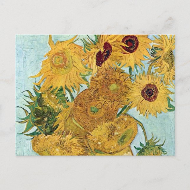 Cartão Postal Vincent Van Gogh Sunflower (Frente)