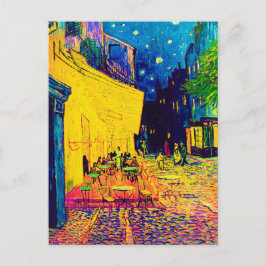 Cartão Postal Vincent Van Gogh - Terraço do Café à Noite Pop Art