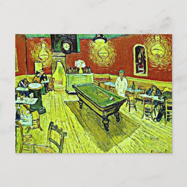 Cartão Postal Vincent van Gogh - The Night Cafe (Frente)