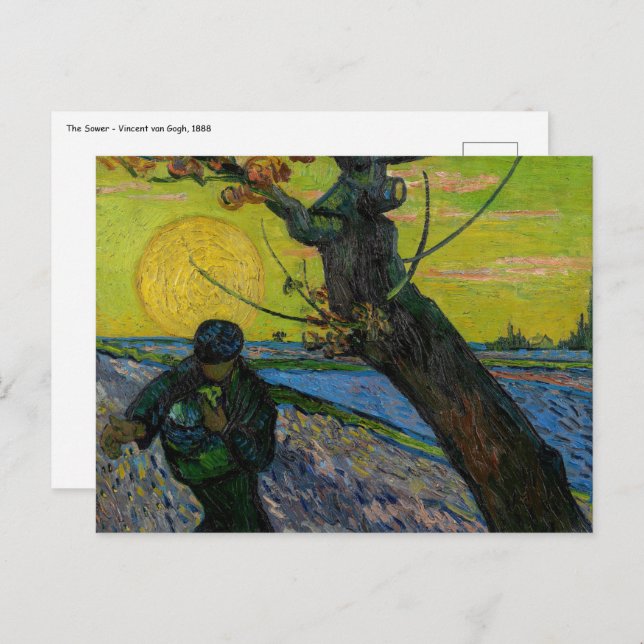 Cartão Postal Vincent van Gogh - The Sower (Frente/Verso)