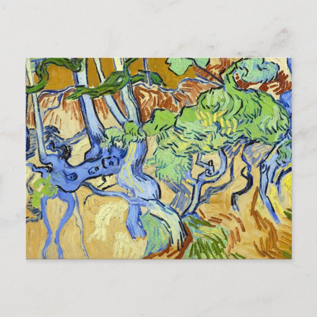Cartão Postal Vincent van Gogh Tree Roots (Frente)