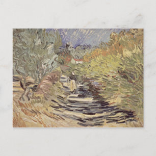 Cartão Postal Vincent van Gogh Uma estrada na Rua. Remy