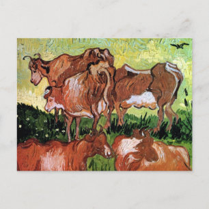 Cartão Postal Vincent Van Gogh - Vacas (Segundo Jordaens) Arte F