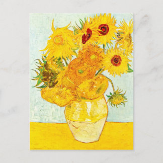 Cartão Postal Vincent van Gogh Vase com Doze Girassóis