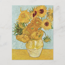 Cartão Postal Vincent van Gogh Vase com Doze Girassóis