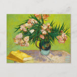 Cartão Postal Vincent Van Gogh Vase Com Oleanders E Livros<br><div class="desc">Vincent Van Gogh Vase Com Oleanders E Cartão-Postal De Livros</div>