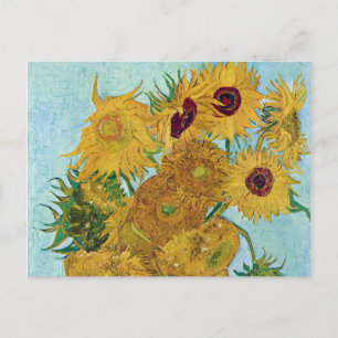 Cartão Postal Vincent Willem van Gogh, "Sunflower"