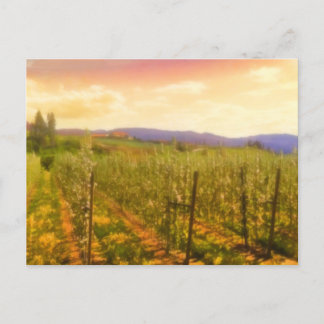 Cartão Postal Vineyard na Colúmbia Britânica Dawn Kelowna Canadá