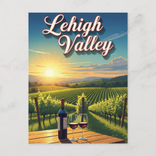 Cartão Postal Vineyard na Viagem da Pensilvânia de Lehigh Valley