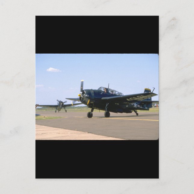 Cartão Postal Vingador de TBM Grumman. (planos_WII) (Frente)