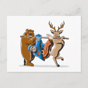 Cartão Postal Vingança Animal Anti-Caça
