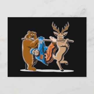 Cartão Postal Vingança Animal Anti-Caça
